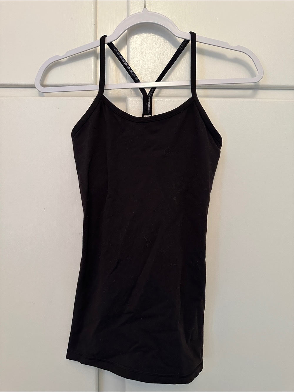 EUC Lululemon Black Tank Top with Built In Bra